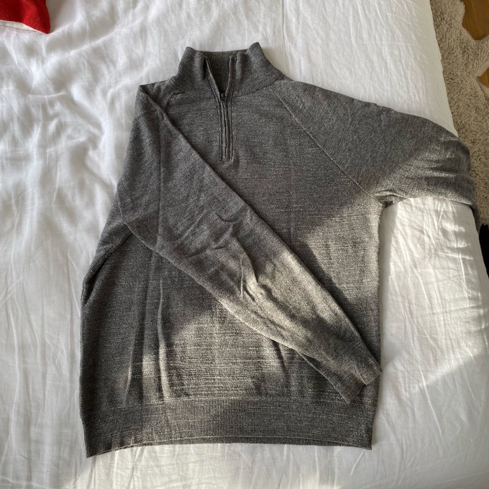wool quarter zip